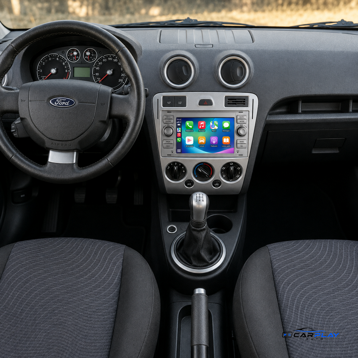 Écran CarPlay compatible avec Ford Fusion [2006-2011] - Gris