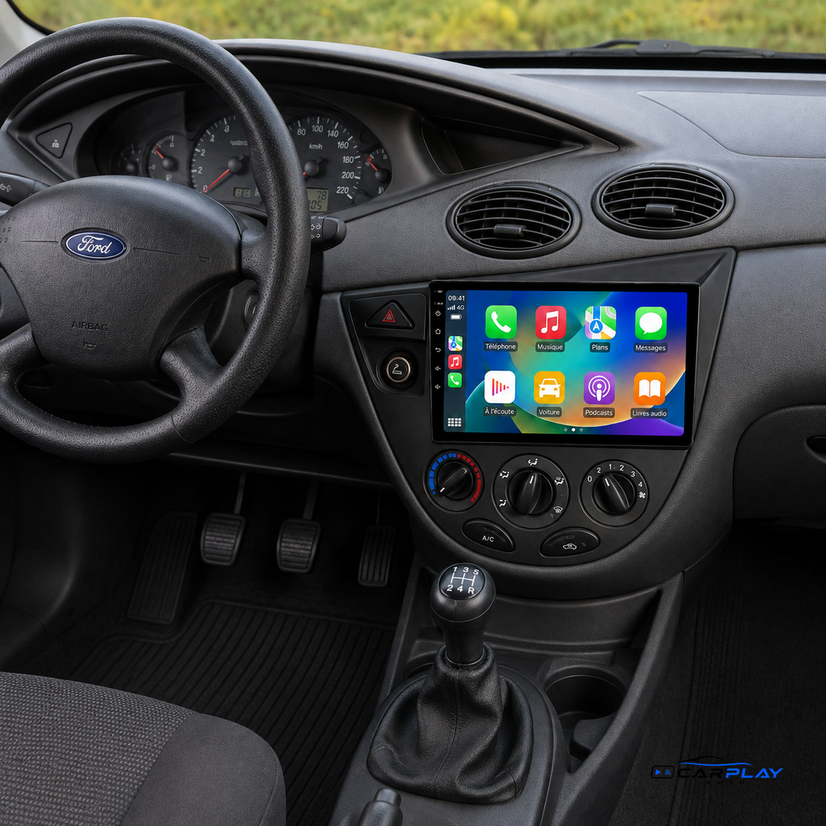 Écran CarPlay compatible avec Ford Focus [1998-2004]