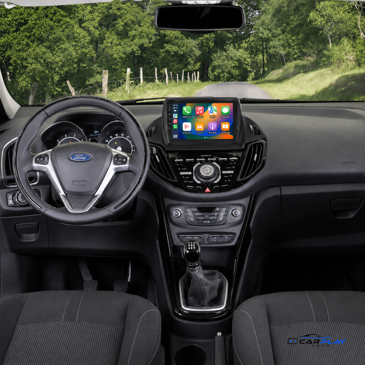 Écran CarPlay compatible avec Ford B-MAX [2011-2017]