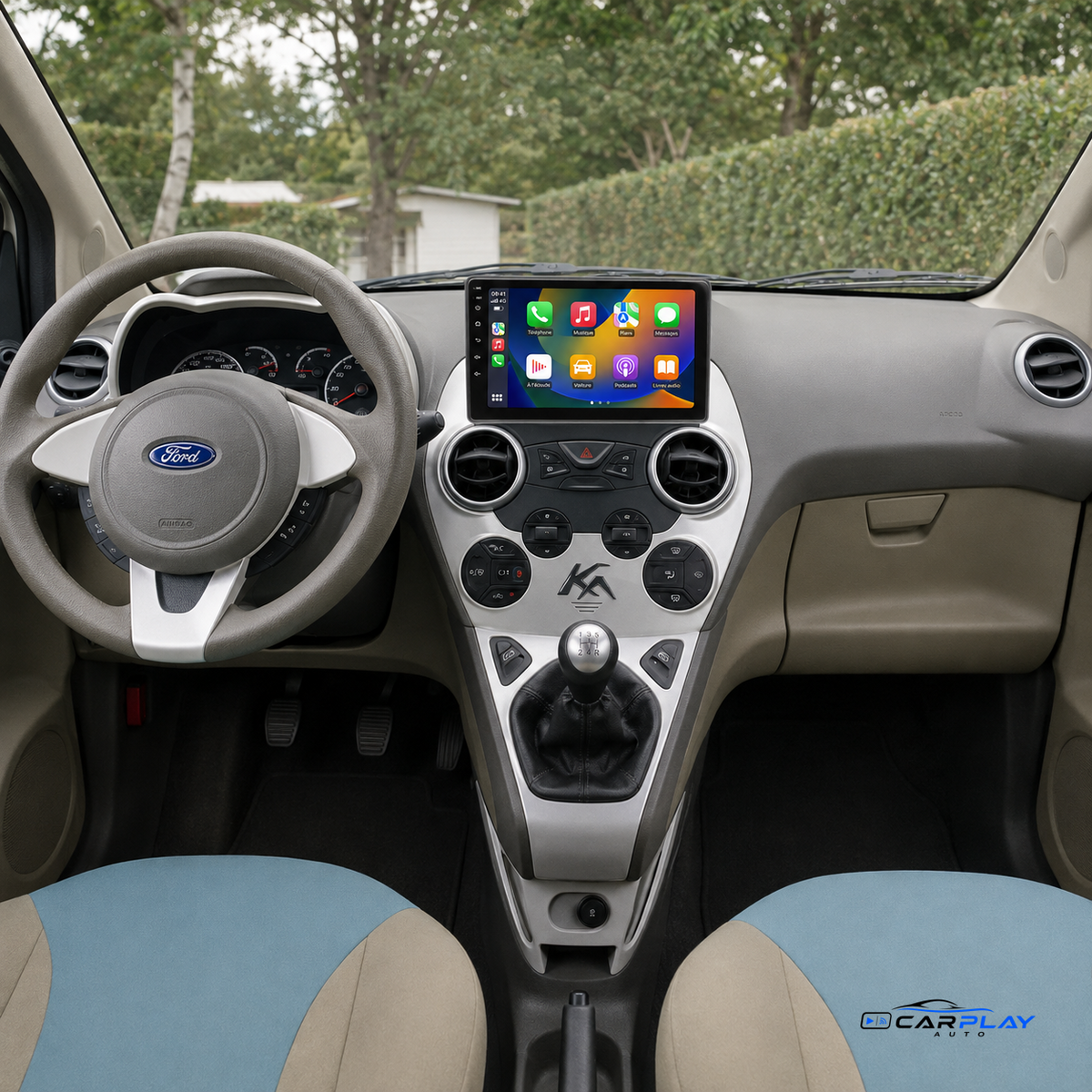 Écran CarPlay compatible avec Ford Ka [2008-2012]