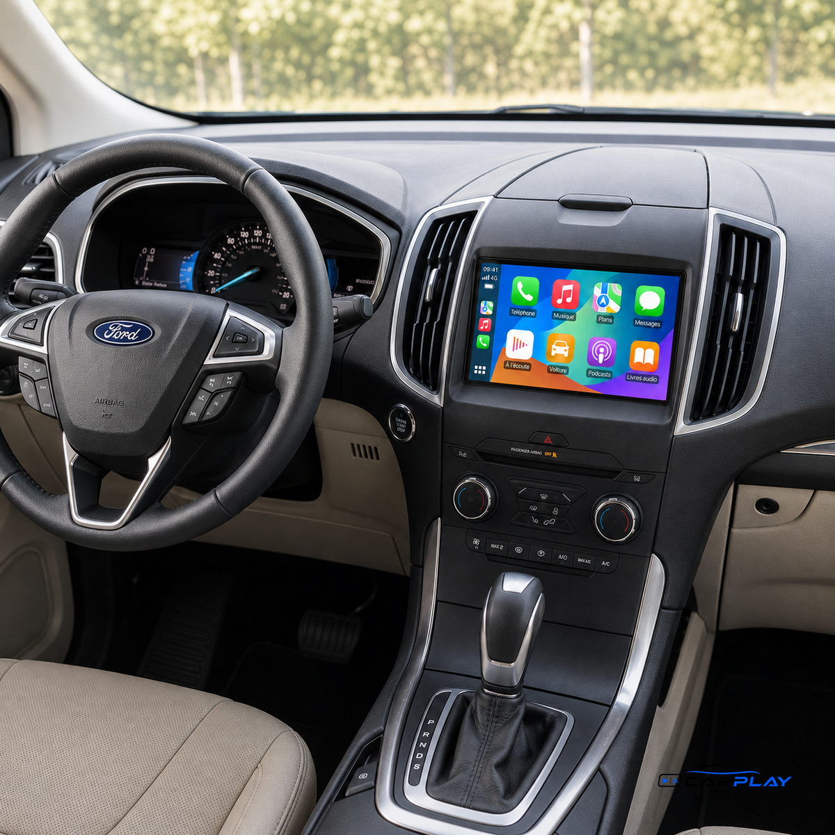Écran CarPlay compatible avec Ford Edge 2 [2014-2018]