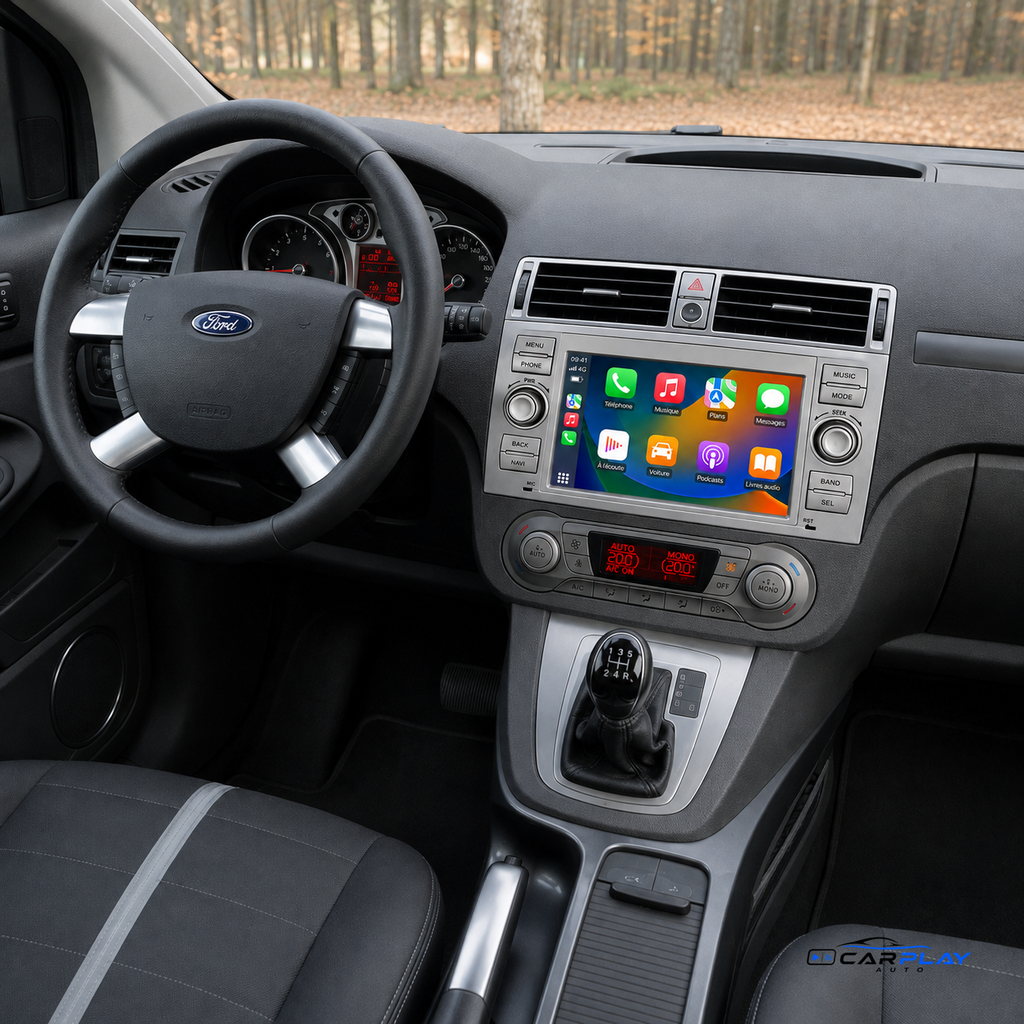 Écran CarPlay compatible avec Ford Kuga [2008-2012] - Gris