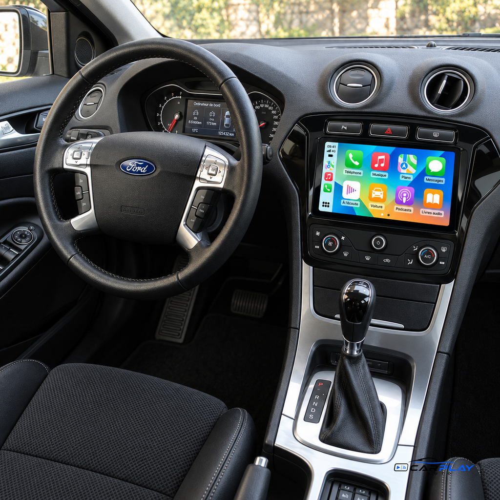 Écran CarPlay compatible avec Ford Mondeo [2010-2014] Type A - Boutons en haut