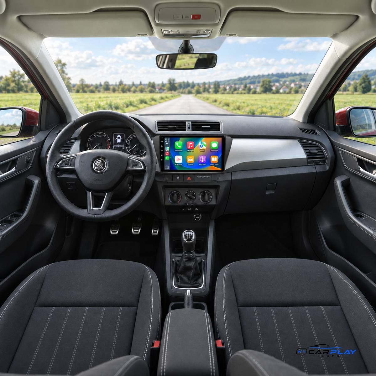 Écran CarPlay compatible avec Skoda Fabia [2015-2019]