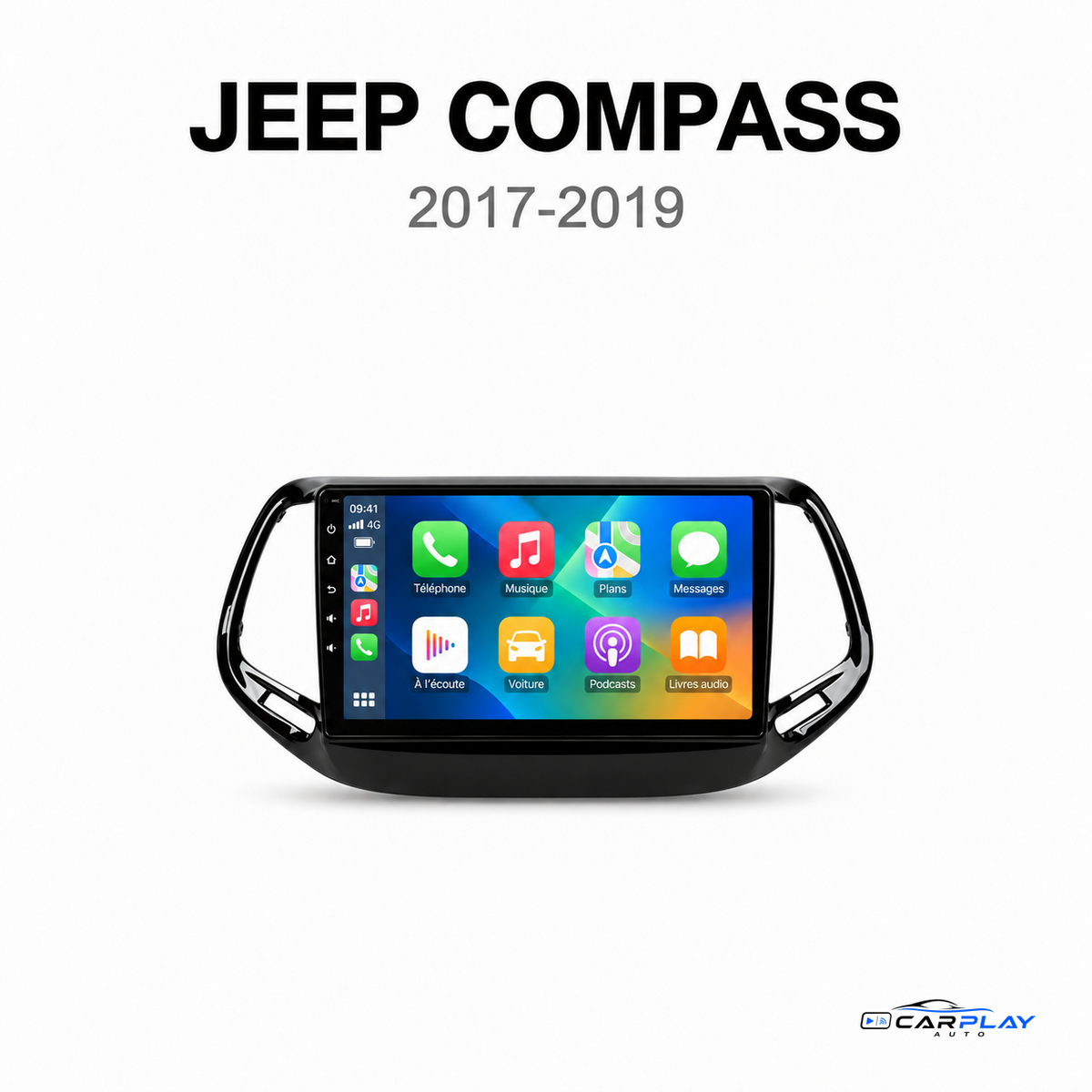 Écran CarPlay compatible avec Jeep Compass [2017-2019]
