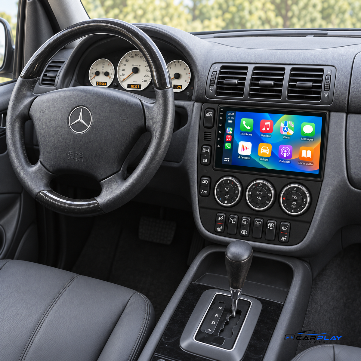 Écran CarPlay compatible avec Mercedes Classe M ML W163 [1998-2002]