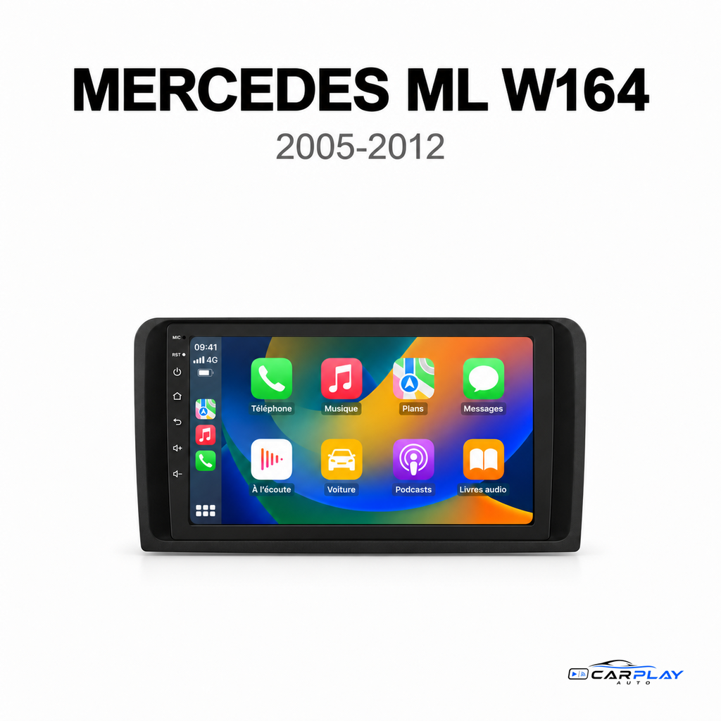 Écran CarPlay compatible avec Mercedes ML W164 [2005-2012]