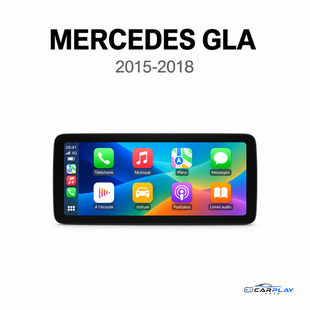 Écran CarPlay compatible avec Mercedes GLA X156 [2015-2018]