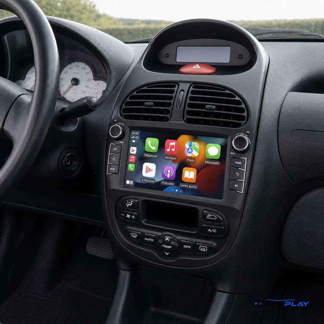 Écran CarPlay compatible avec Peugeot 206 [1998-2011] + (206CC/206SW) - Type A ( Voir Image )