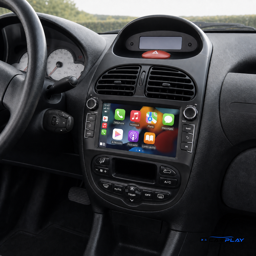 Écran CarPlay compatible avec Peugeot 206 [1998-2011] + (206CC/206SW) - TYPE B ( Voir Image )