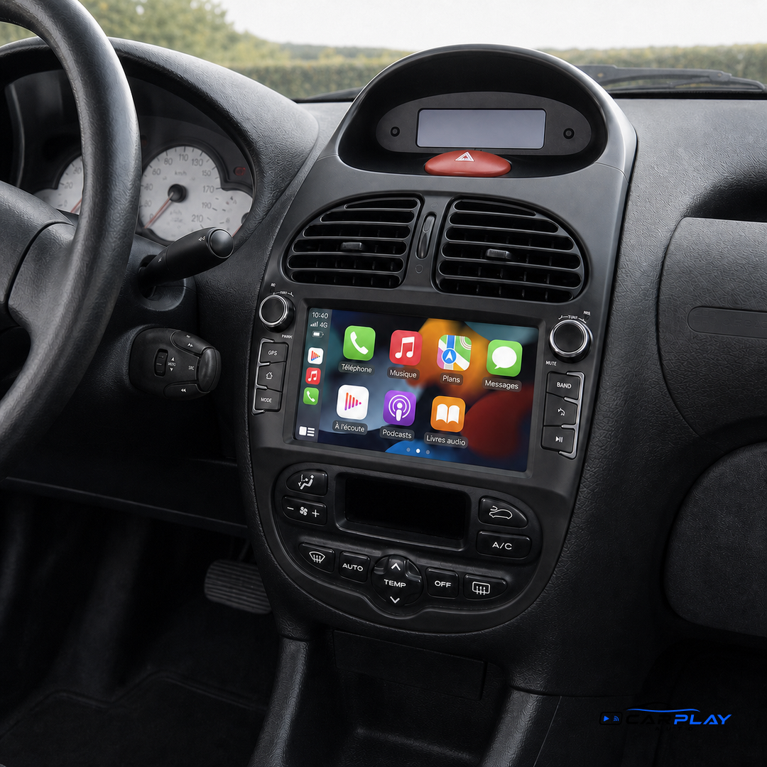 Écran CarPlay compatible avec Peugeot 206 [1998-2011] + (206CC/206SW) - TYPE B ( Voir Image )