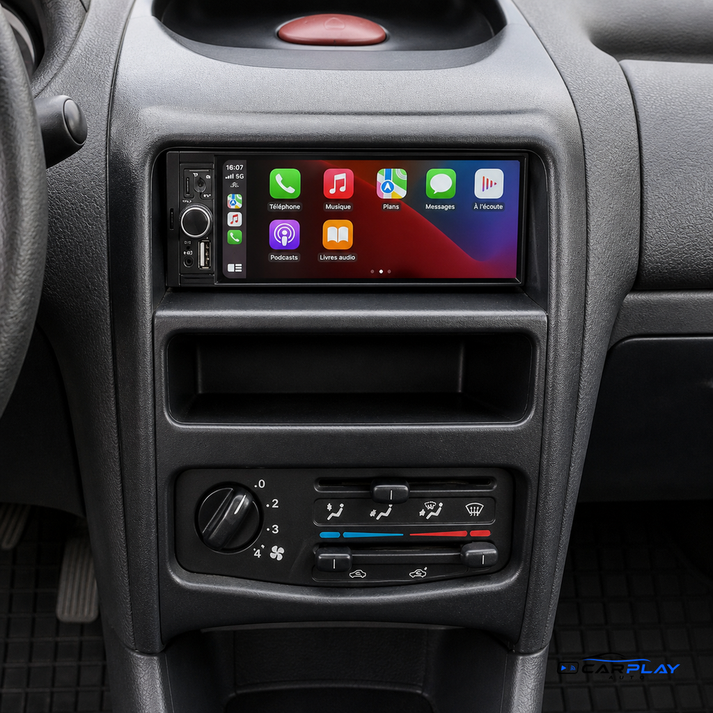 Écran CarPlay compatible avec Peugeot 206 [1998-2011]