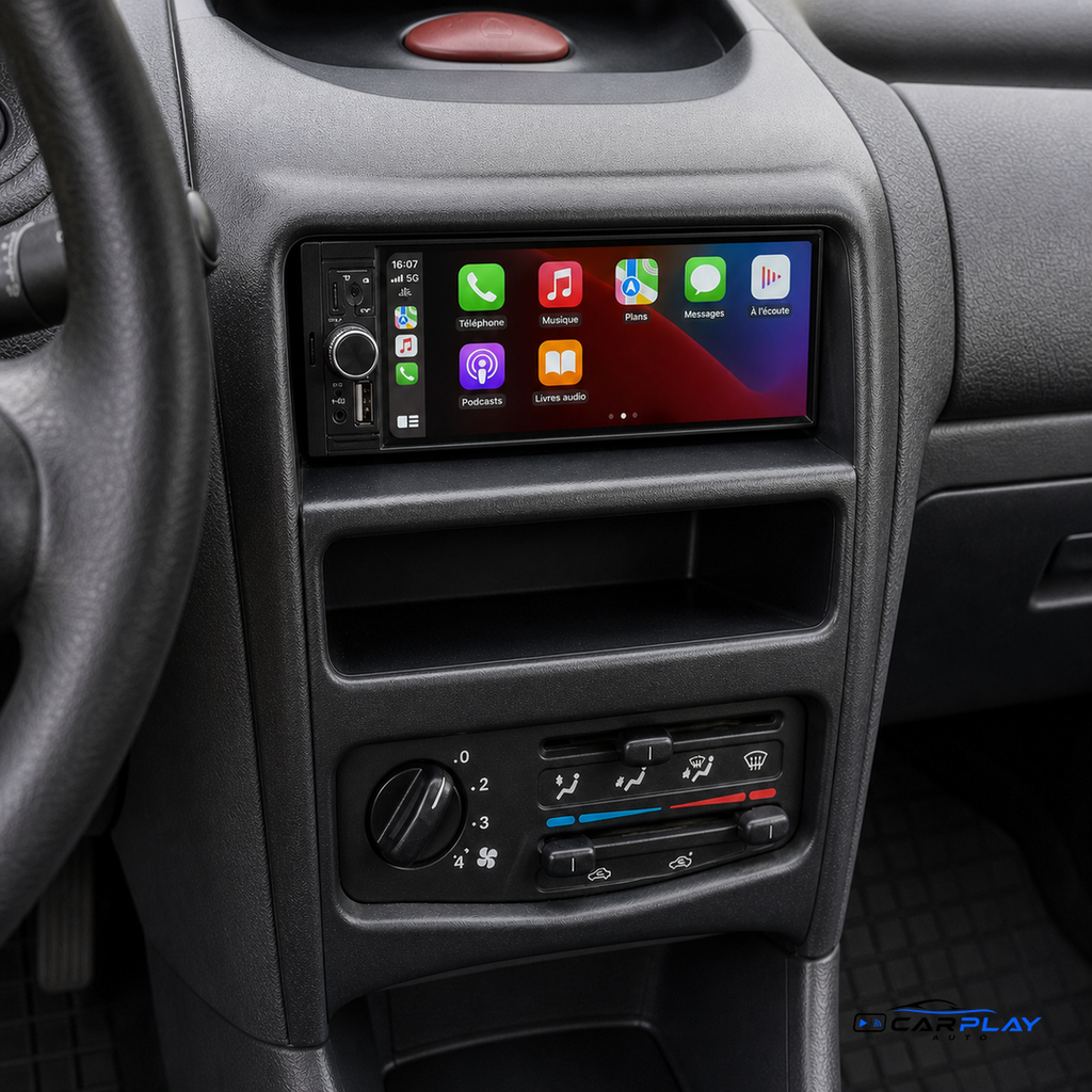 Écran CarPlay compatible avec Peugeot 206 [1998-2011]