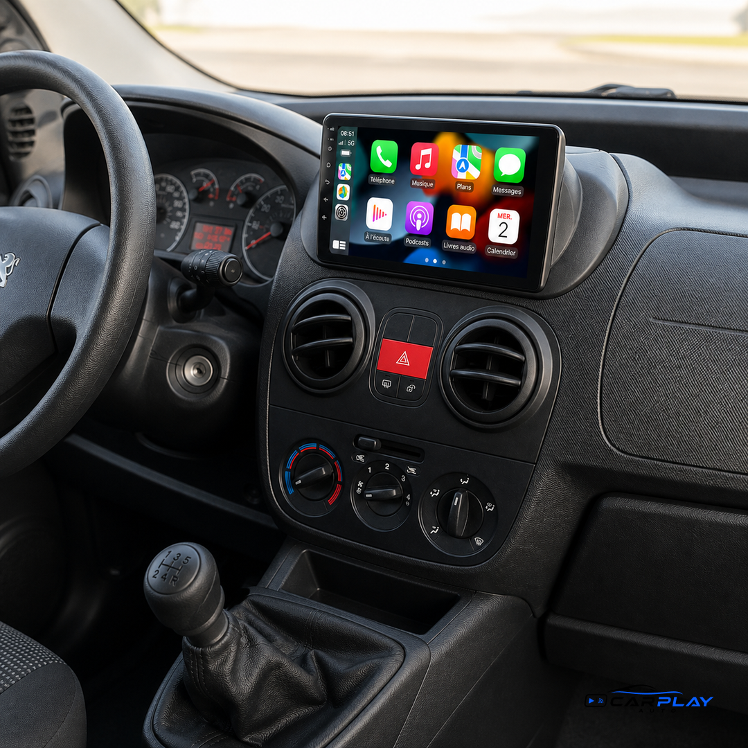 Écran CarPlay compatible avec Peugeot Bipper [2008-2017]