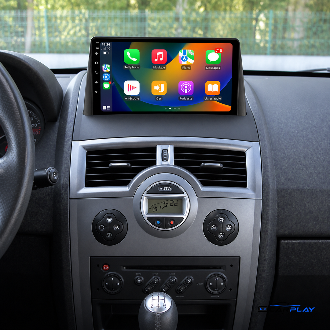 Écran CarPlay compatible avec Renault Mégane 2 [2002-2009]