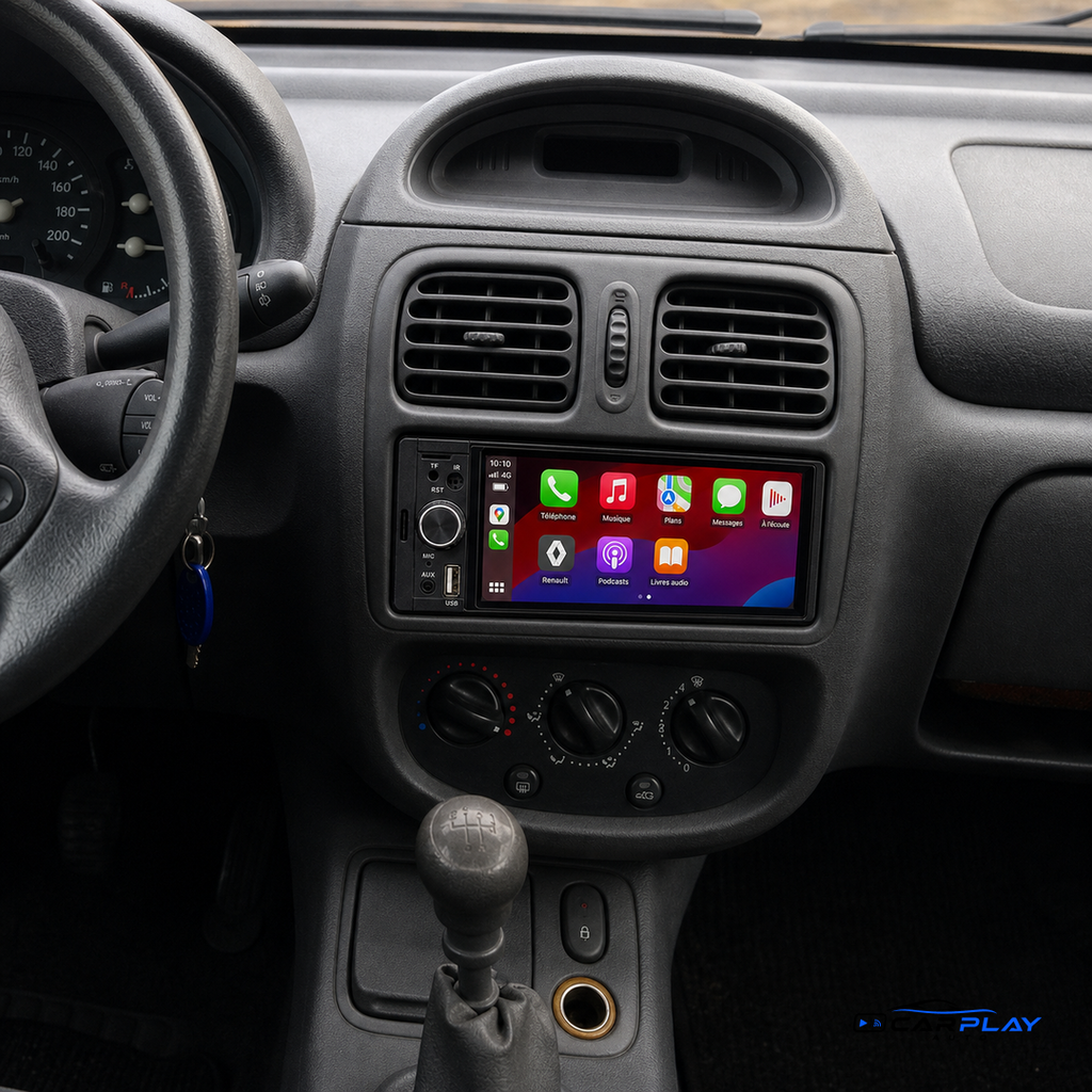 Écran CarPlay compatible avec Renault Clio 2 [1999-2012]