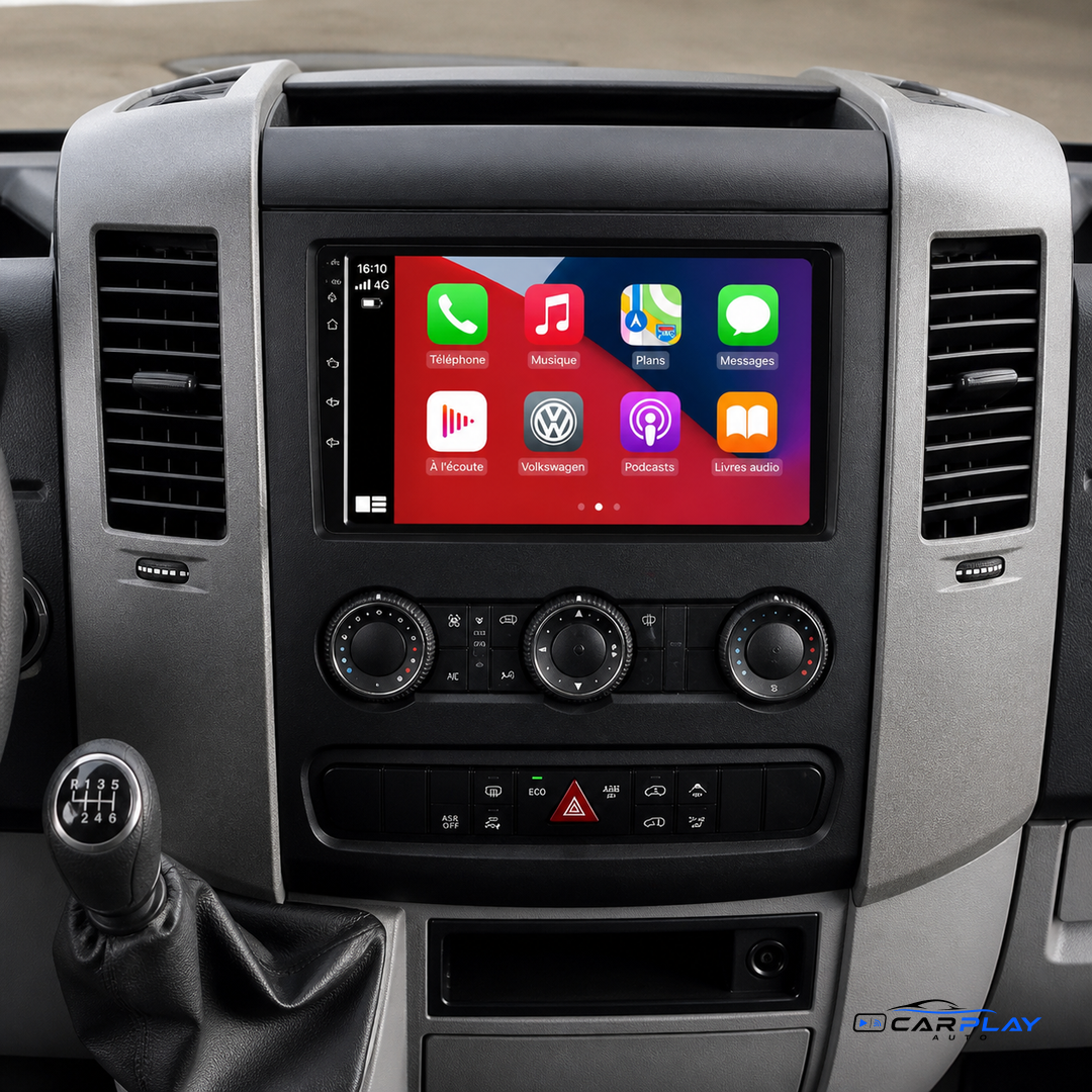 Écran CarPlay compatible avec Volkswagen CRAFTER [2006-2016]