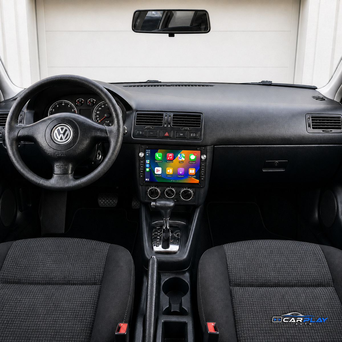Écran CarPlay compatible avec Volkswagen Bora [1998-2006] - Style origine