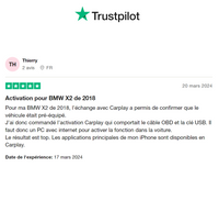 Activation de l'option Carplay via USB pour BMW système EVO