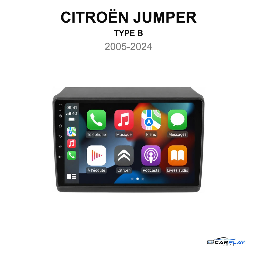 Écran CarPlay compatible avec Citroën JUMPER [2005-2024] TYPE B