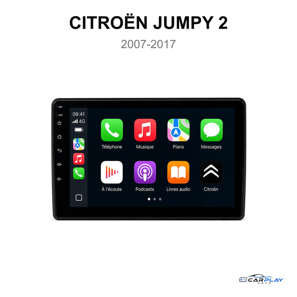Écran CarPlay compatible avec Citroën Jumpy 2 [2007-2017]