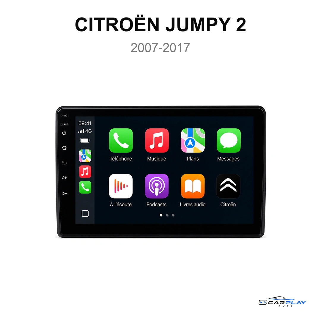 Écran CarPlay compatible avec Citroën Jumpy 2 [2007-2017]