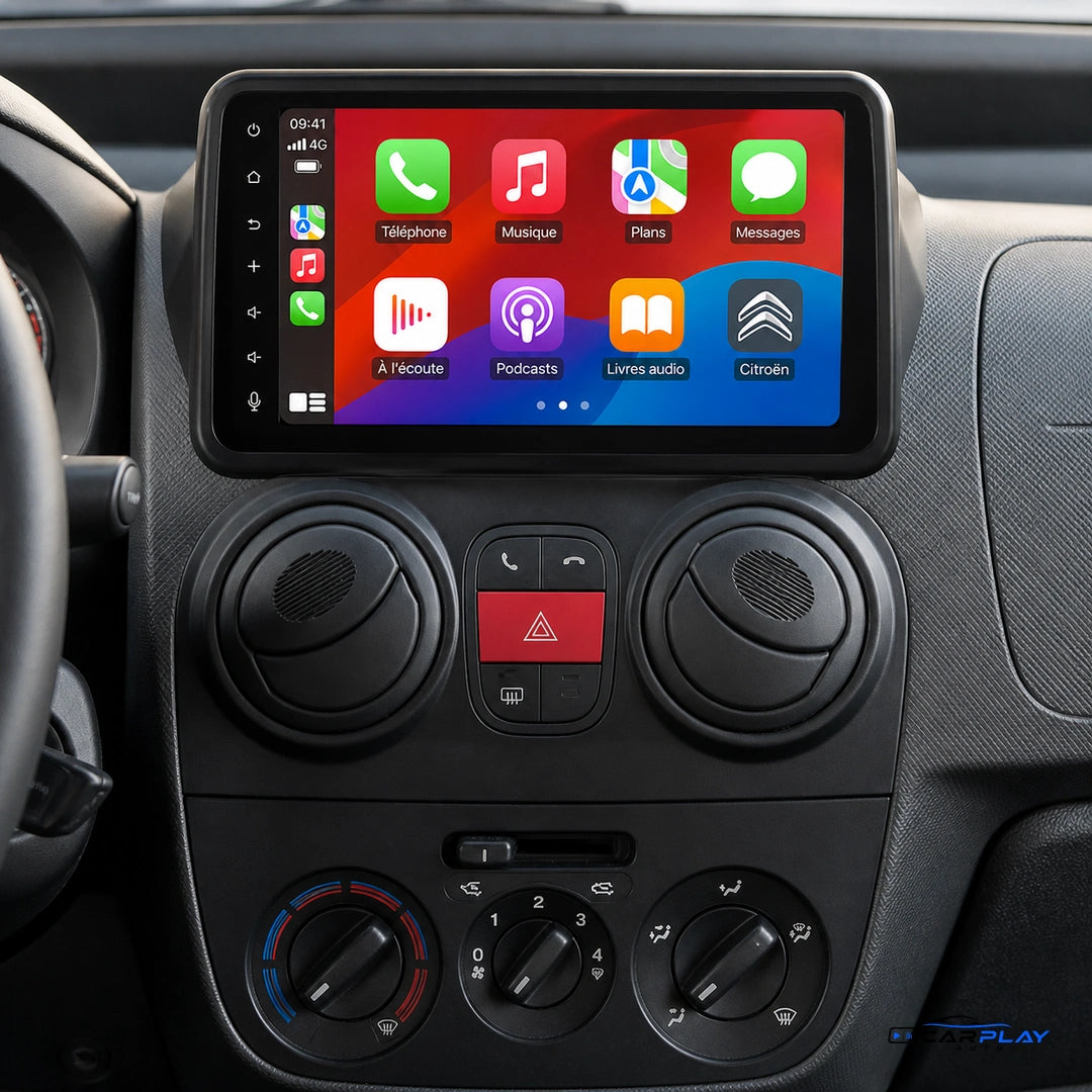 Écran CarPlay compatible avec Citroën NEMO [2008-2017] GRAND ÉCRAN