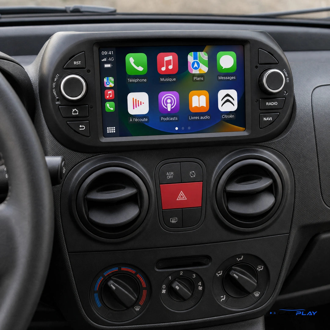 Écran CarPlay compatible avec Citroën NEMO [2008-2017] STYLE D'ORIGINE