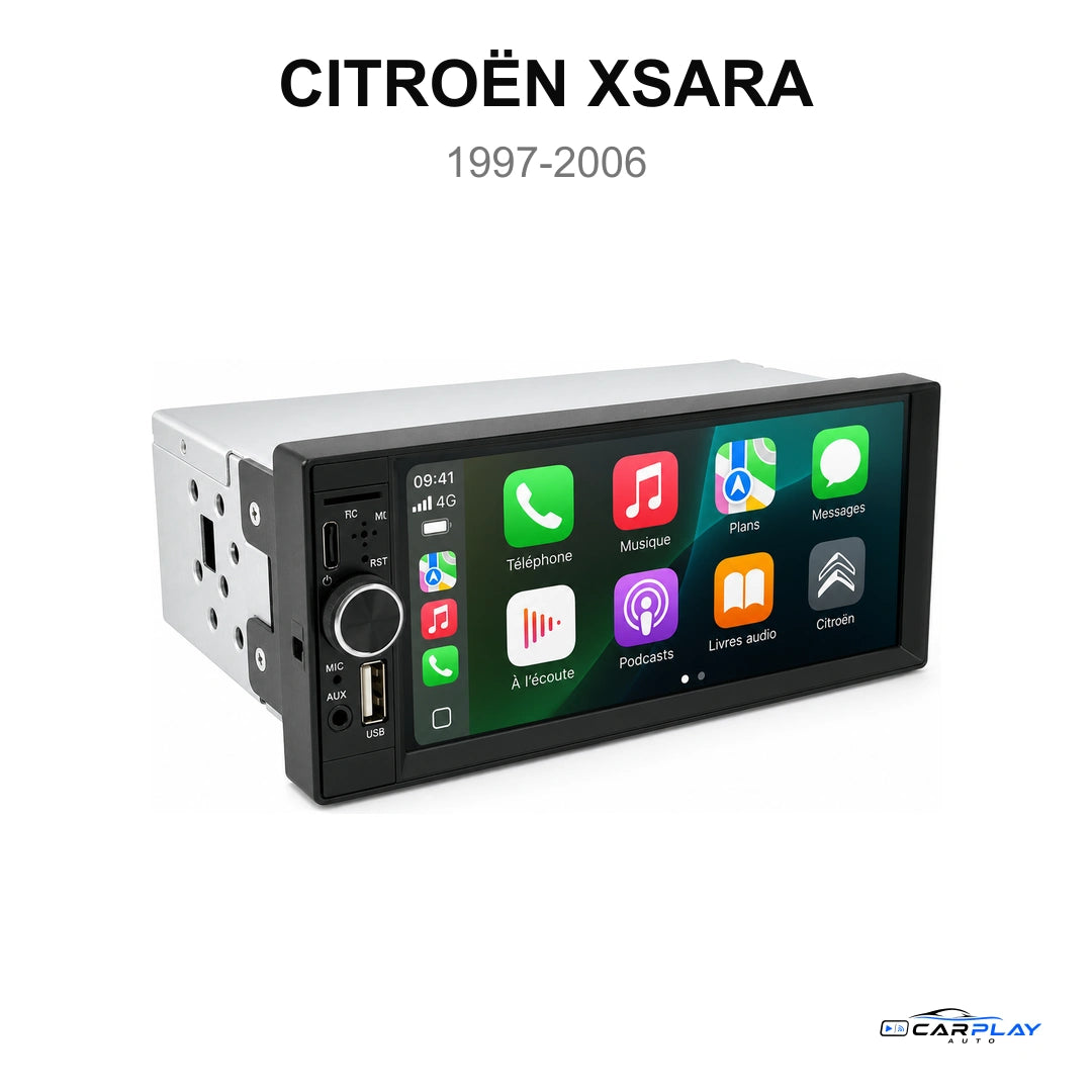 Écran CarPlay compatible avec Citroën Xsara [1997-2006]