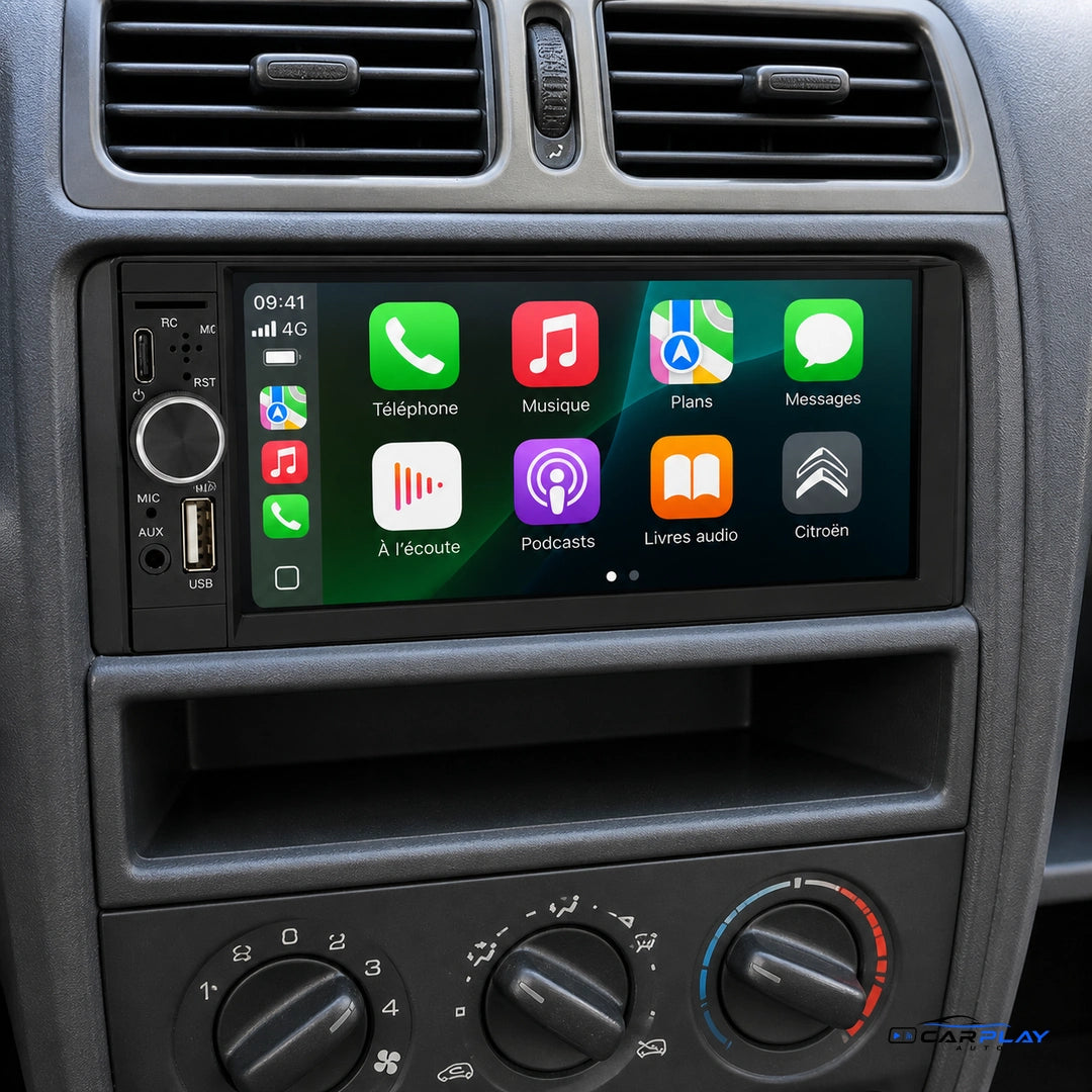 Écran CarPlay compatible avec Citroën Xsara Picasso [1999-2012]
