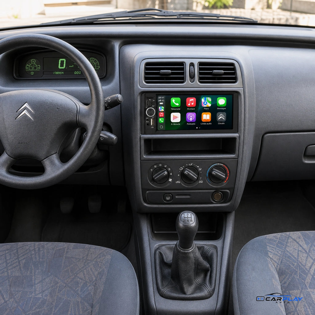 Écran CarPlay compatible avec Citroën Xsara Picasso [1999-2012]