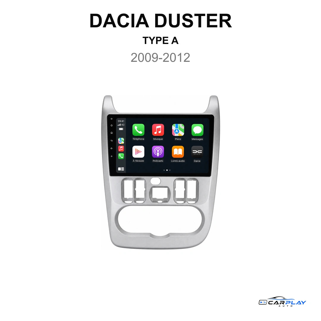 Écran CarPlay compatible avec Dacia Duster [2009-2012] TYPE A