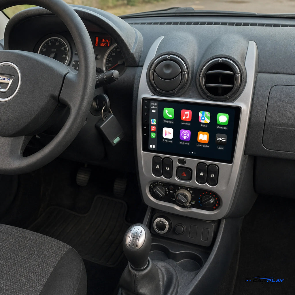 Écran CarPlay compatible avec Dacia Duster [2009-2012] TYPE A