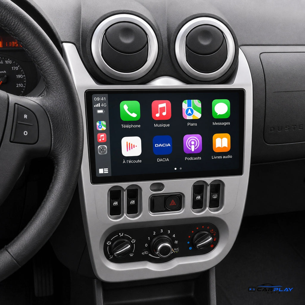Écran CarPlay compatible avec Dacia Duster [2009-2012] TYPE B