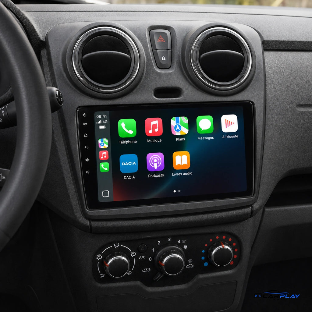 Écran CarPlay compatible avec Dacia Lodgy [2012-2017] - Écran tactile