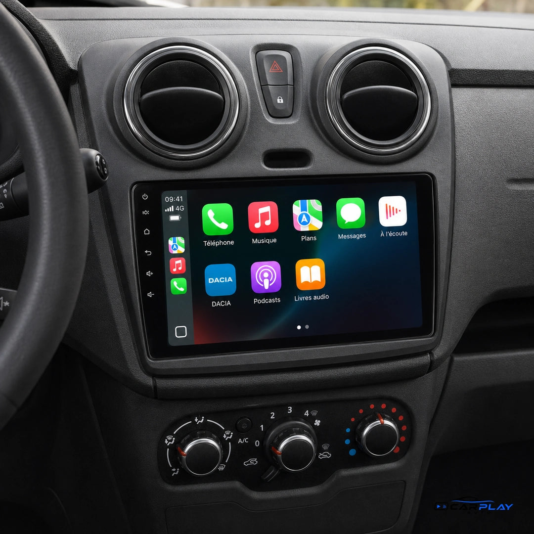 Écran CarPlay compatible avec Dacia Lodgy [2012-2017] - Écran tactile