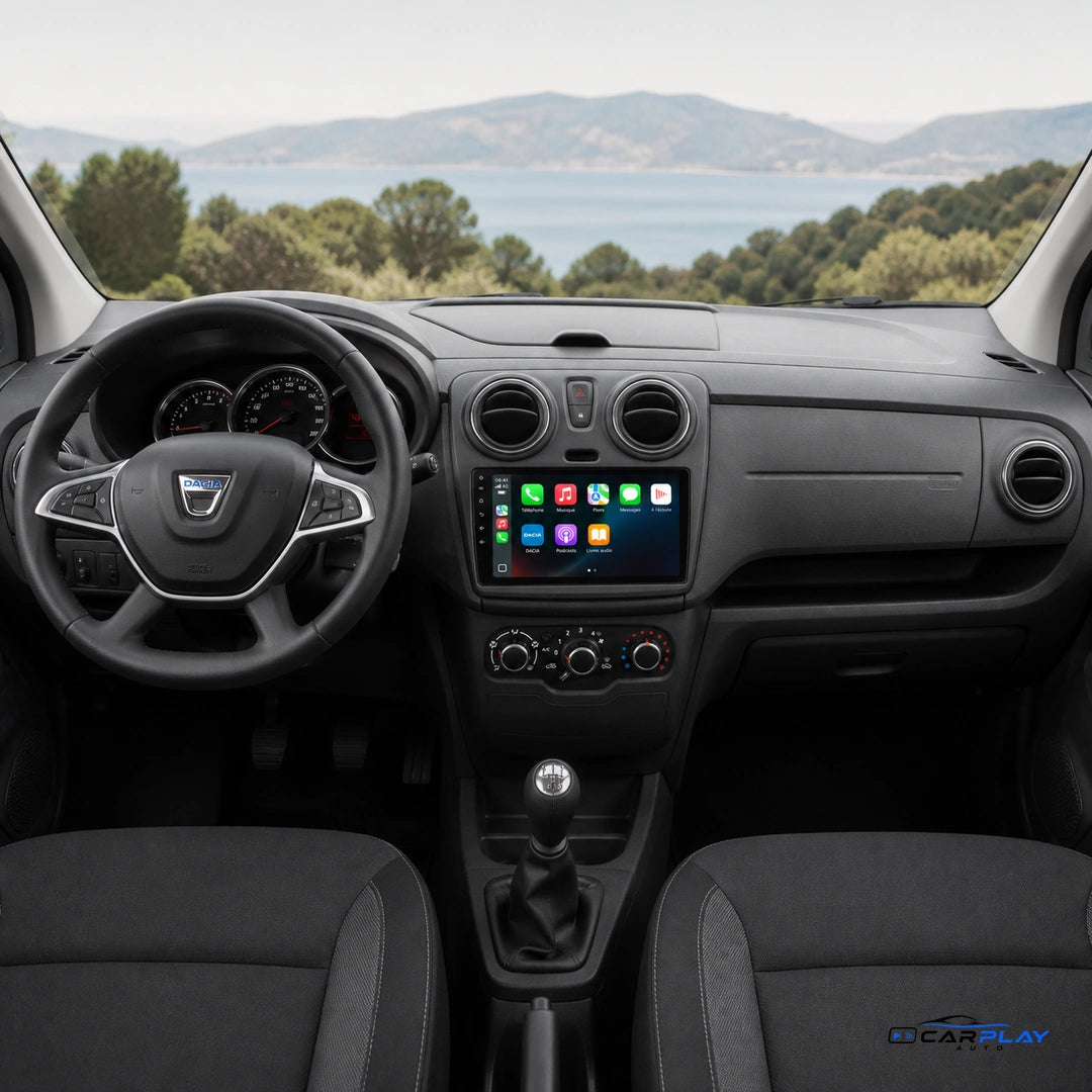 Écran CarPlay compatible avec Dacia Lodgy [2012-2017] - Écran tactile