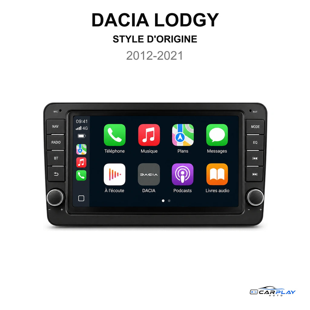 Écran CarPlay compatible avec Dacia Lodgy [2012-2021] Style d'origine