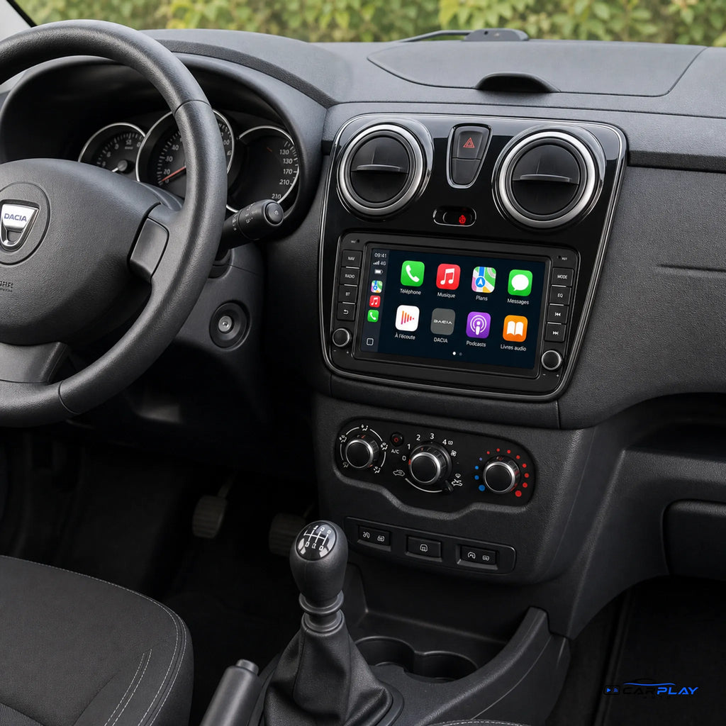 Écran CarPlay compatible avec Dacia Lodgy [2012-2021] Style d'origine