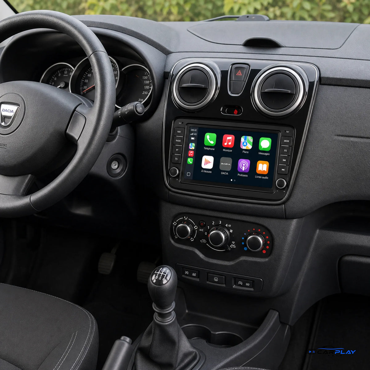 Écran CarPlay compatible avec Dacia Lodgy [2012-2021] Style d'origine
