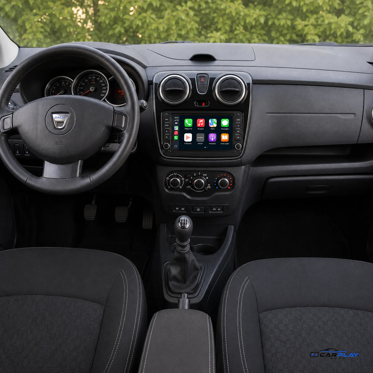 Écran CarPlay compatible avec Dacia Lodgy [2012-2021] Style d'origine