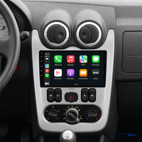 Écran CarPlay compatible avec Dacia Logan 1 [2009-2012] TYPE A - Sans commandes au volant