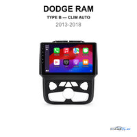 Écran CarPlay compatible avec Dodge RAM [2013-2018] TYPE B [CLIM AUTO]