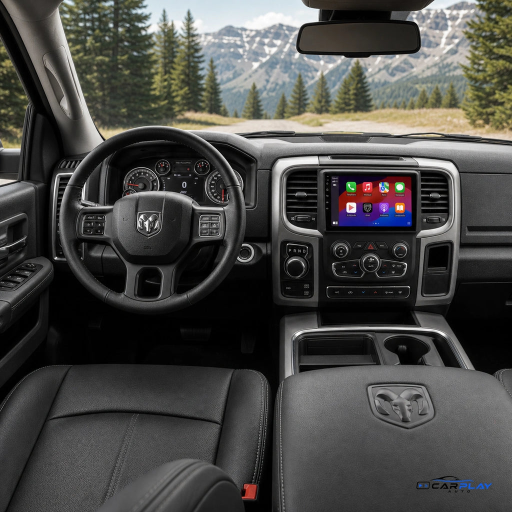 Écran CarPlay compatible avec Dodge RAM [2013-2018] TYPE B [CLIM AUTO]