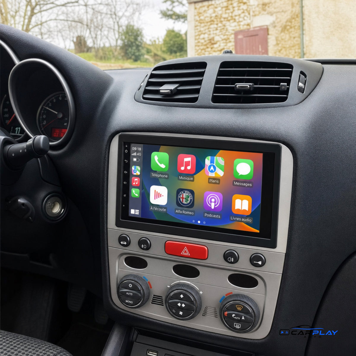 Écran CarPlay compatible avec Alfa Romeo 147 [2000-2010]