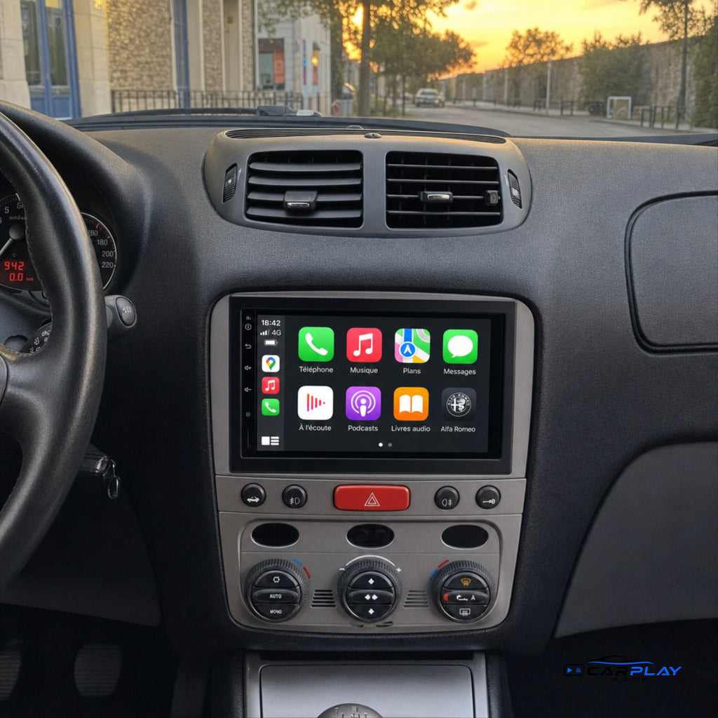Écran CarPlay compatible avec Alfa Romeo 147 [2000-2010]