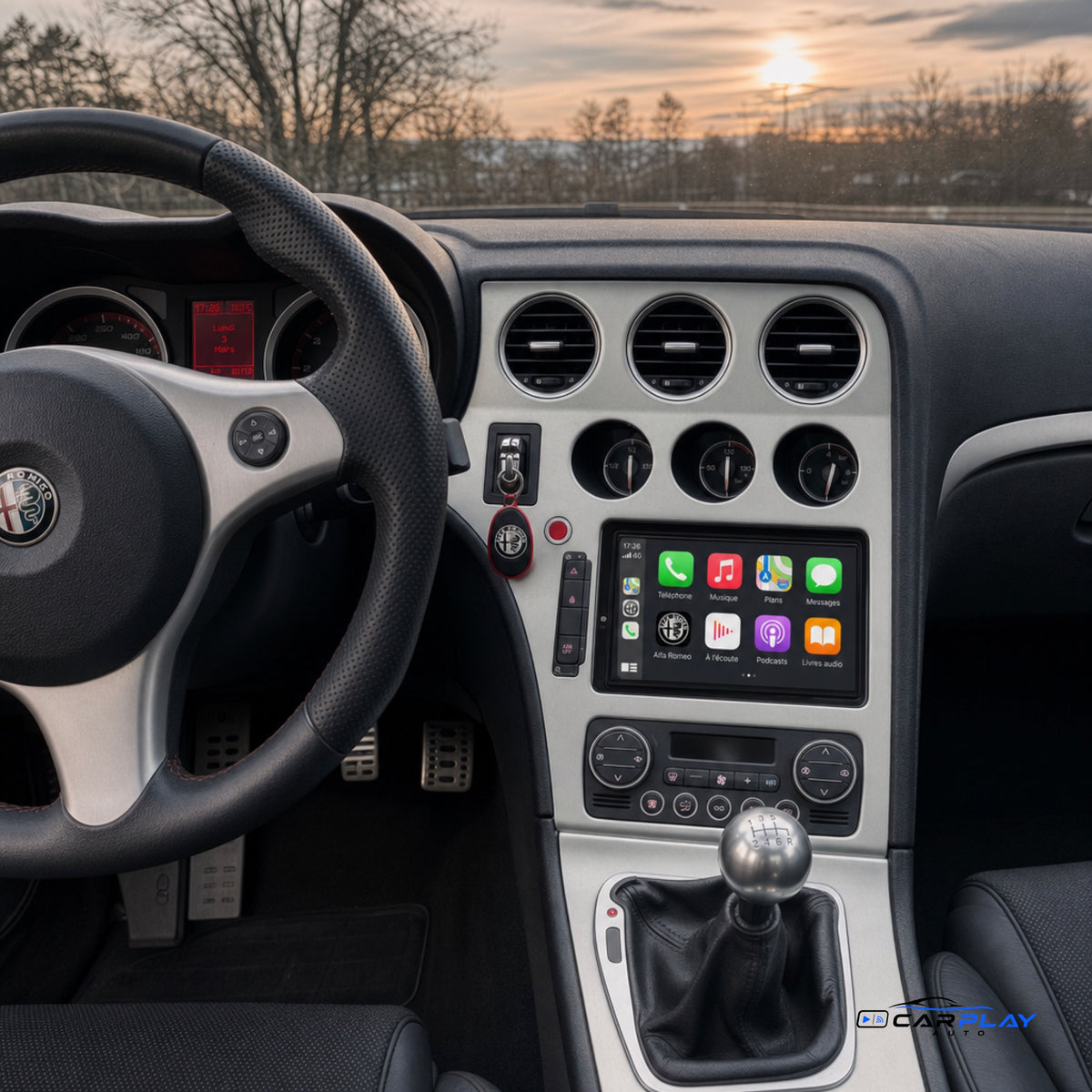 Écran CarPlay compatible avec Alfa Romeo 159 [2005-2011]