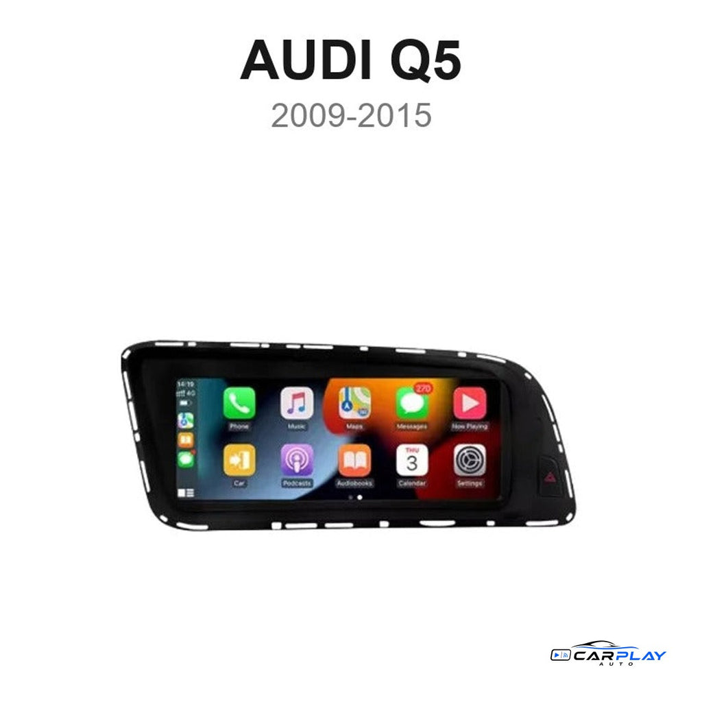 Écran CarPlay compatible avec Audi Q5 [2009-2015] - Sans GPS - Warning à droite
