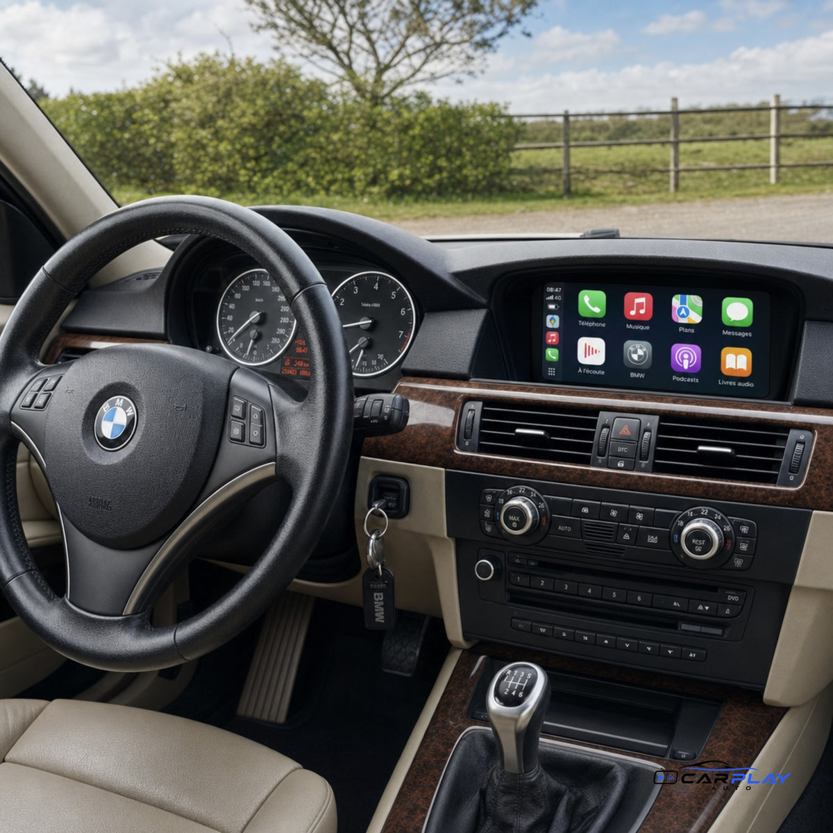 Écran CarPlay compatible avec BMW Série 3 [2005-2012] E90 / E91 / E92 / E93 - Type A (CCC - 10 PIN)
