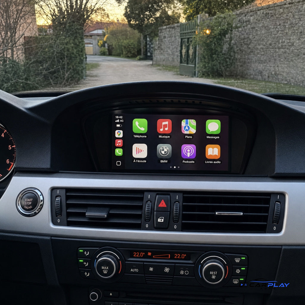 Écran CarPlay compatible avec BMW Série 3 [2005-2012] E90 / E91 / E92 / E93 - Type B (CIC - 4 PIN)
